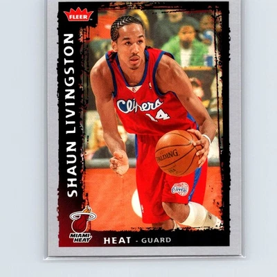 2008-09 Fleer Shaun Livingston #178 Miami Heat - Imagem 1 de 2