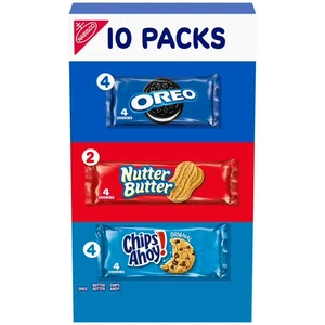 Nabisco Cookie Variety Pack, OREO, Nutter Butter, CHIPS AHOI!, 10 Snack Packungen (4 - Bild 1 von 1