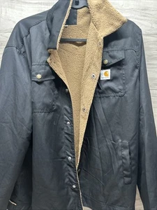 NEU Carhartt Rugged NyloFlex Relaxed Fit Canvas Fleece gefütterte Jacke. Herren Medium - Bild 1 von 7