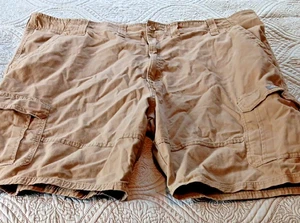Wrangler Relaxed Fit Men's Tan Cargo Shorts 46 - Picture 1 of 7