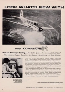 1965 Piper Comanche Flugzeug Werbung 26.11.2025u - Bild 1 von 2