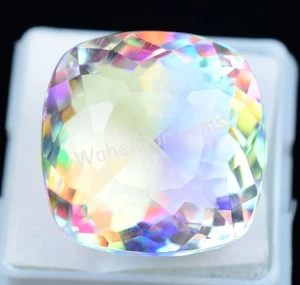 Natural Mystic Quartz 52.10 Ct Rainbow Color Stunning Certified Gemstone - Picture 1 of 8