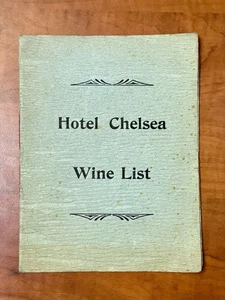 Seltene antike c. 1900 Hotel Chelsea Atlantic City Weinkarte & Café Mittagsmenü - Bild 1 von 7
