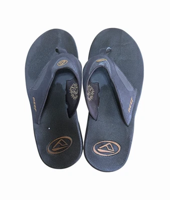 Sandálias masculinas Reef tamanho 9 EUA marrom com abridor de garrafa casual tanga slip na praia - Imagem 1 de 4