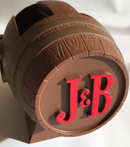 J&B Scotch Whisky Plastic Barrel Bar Accessory Napkin and Tool Holder Vtg - Picture 1 of 9