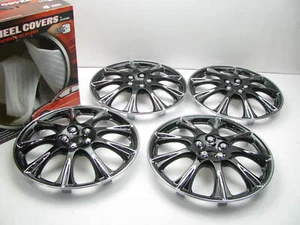 Futura KT953-14C/IB Chrome Ice Black Wheel Cover Set - 14" - Picture 1 of 6