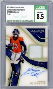 2020 Panini Immaculate Collection Rookie Patch Autographs KJ Hamler /25 - Bild 1 von 2