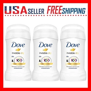 Dove Stick Invisible Dry Deodorant Anti-Perspirant 40ml x 3 Pack - Picture 1 of 11
