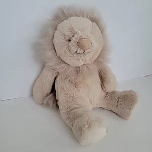 Pottery Barn Kids Lion Baby Plush Stuffed Animal 13" Pellets Weighted Soft Tan  - Picture 1 of 12