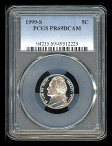 1999 S Jefferson Nickel PCGS PR69 DCAM 5C - Picture 1 of 2