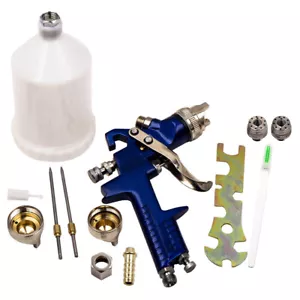 Air Paint Spray Gun HVLP 1.4 1.7 2.0MM Sprayer Gravity Feed Auto Painting Set - Picture 1 of 8