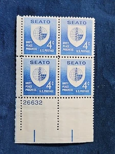 1960 US SCOTT#1151 4C STAMP BLOCK OF 4 - Picture 1 of 2