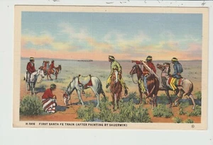 POSTKARTE ERSTER SANTA FE ZUG NEU MEXIKO - Bild 1 von 2