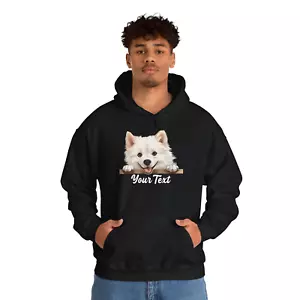 American Eskimo Dog Hoodie | Kapuzenpullover | Wunschtext Geschenk für Hundebesitzer - Bild 1 von 11