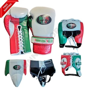 Canelo No Boxing No Life Sparring Set Boxing Gloves Head Guard Groin Guard Multi - Picture 1 of 4