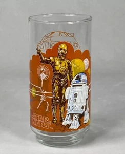 1977 Burger King Star Wars Glass Cup Limited Edition R2-D2 & C-3PO - Collectible - Picture 1 of 2