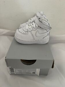 RARE Vintage Baby Nike Air Force 1 MID (TD) New - Size 2C W Box