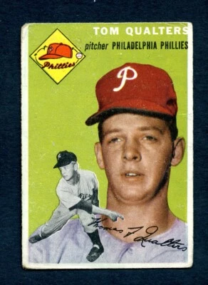 1954 Topps Baseball Card #174 Tom Qualters Phillies POOR - Image 1 of 2