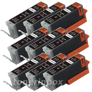 9 Pk PGI-250XL PGI250 XL BK Ink For Canon Pixma MG5420 MG5520 MG6320 MX722 MX922 - Picture 1 of 2