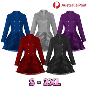 Gothic Dress Medieval Renaissance Lolita Cosplay Costume Halloween Fancy Dress - Picture 1 of 20
