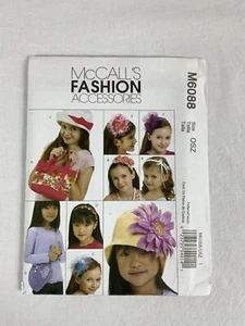 McCall's Fashion Accessories M6088 Headbands Hat & Bags Sewing Pattern UNCUT - Picture 1 of 5