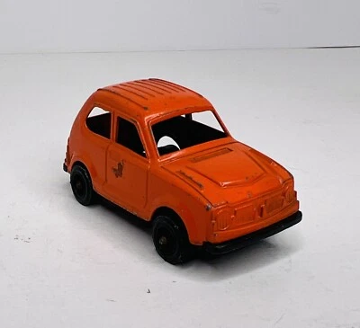 Ruedas Tootsietoy Metal Naranja Honda Civic Negras 1975 *Ligero óxido en los pasadores centrales* Foto 1 de 4