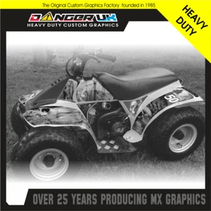 SUZUKI LT50 LT 50 KIDS QUAD GRAPHICS KIT DECALS STICKERS CUSTOM NAME NUMBER - Picture 1 of 2