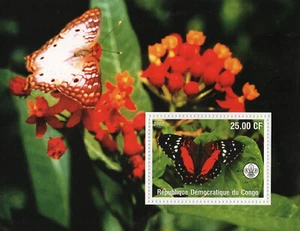 BUTTERFLY INSECT 2002 MNH STAMP SHEETLET - Imagen 1 de 1