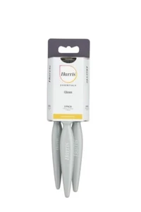 Juego de pinceles de pintura Harris Essentials 3PK gris brillante 1 x 1, 1 x 1,5, 1 x 2 - Imagen 1 de 6