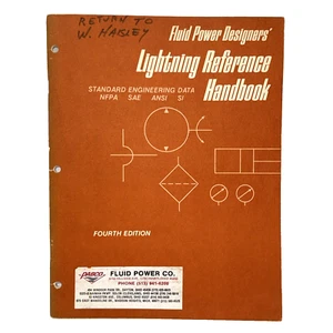 1976 Fluid Power Designers' Lightning Reference Handbook 4th Edition Paul-Munroe - Bild 1 von 13