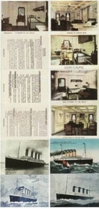 6x Pequeño Barco de Vapor RMS Titanic Interior Habitaciones etc. - Imagen 1 de 3