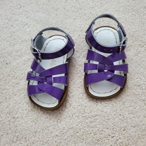Salt Water Baby Toddler Purple Sandals sz3 - Image 1 of 4