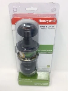 Honeywell Hall & Closet Passthrough Non-Locking Interior Dark Bronze Door Knob - Picture 1 of 4