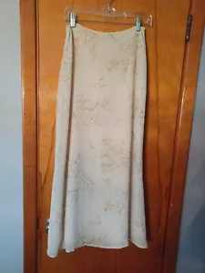 Neu mit Etikett Jones Studio langer Maxirock weich gelb mit Blumenmuster Größe 6 - Bild 1 von 11