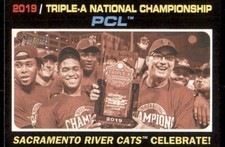 2020 Heritage Minors Base #197 Sacramento River Cats Celebrate!