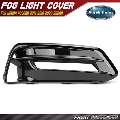 Front Passenger Fog Light Bezel for Honda Accord 2018-2020 Sedan w/ Fog Lamps Foto 1 de 4