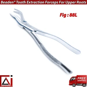 Pinzas de extracción dental de ortodoncia Fig 88L Instrumentos quirúrgicos de dientes molares CE - Imagen 1 de 6