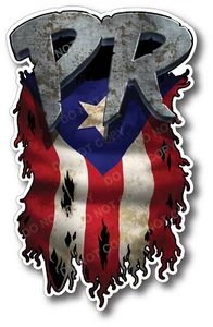 Puerto Rico PR Flag Decal 3M Sticker Car Vehicle Truck Window Auto Glass Laptop - Bild 1 von 5