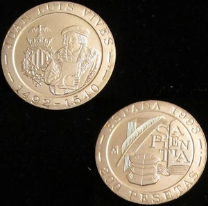 *GUTSE* J. CARLOS I-1, 200 PESETAS 1993, *LUIS VIVES*, B.O., SIN CIRCULAR. - Imagen 1 de 1