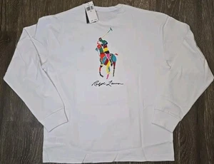 Polo Ralph Lauren Graphic Shirt Long Sleeve Size S - Picture 1 of 6