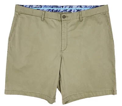 Men's TOMMY BAHAMA Middle Khaki / Tan Cotton + Shorts 50 50RG NWT NEW $110+ - Image 1 of 4