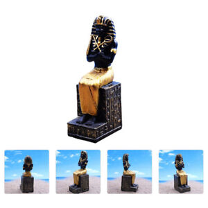  Harzhandwerk Esstischdekoration Ägyptischer Pharao Mythen Statuen Mini