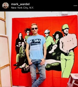 Officially Licensed "Human Zoo" Trademark Mark Wardel shower curtain - Picture 1 of 13