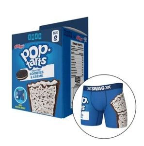 Pop Tarts Cookies & Cream Boxer Briefs in Gift Box, Men's Size XL (38-40) - Picture 1 of 5
