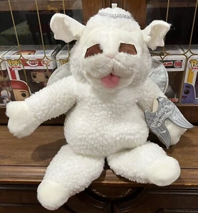 1993 Shari Lewis BABY LAMB CHOP Angel HAND PUPPET Stuffed Plush Animal White - Picture 1 of 1
