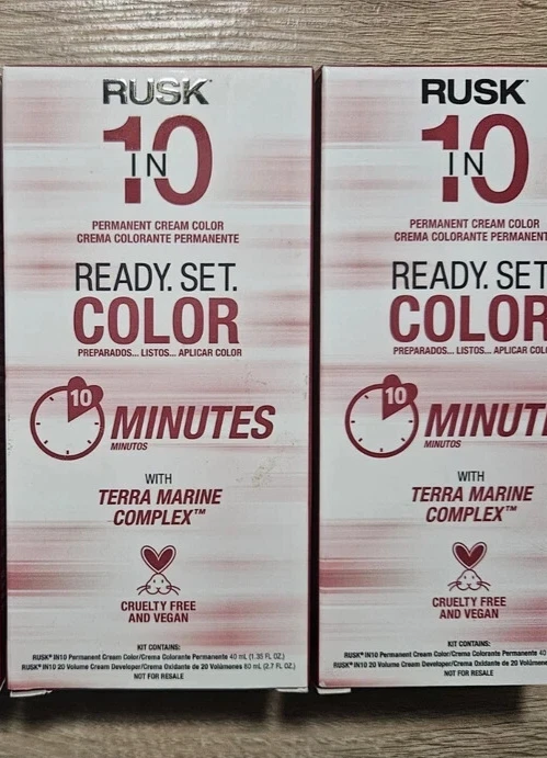 Kits de color de cabello crema permanente Rusk In 10 DIEZ minutos 8S rubio arena claro Foto 1 de 1