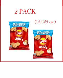 2 Pack Of Lay's Wavy Original Potato Chips (15.625 oz.) - Picture 1 of 3