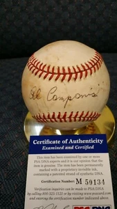 Al Campanis Autogramm NL Feeney Baseball. PSA Authenticated. - Bild 1 von 3
