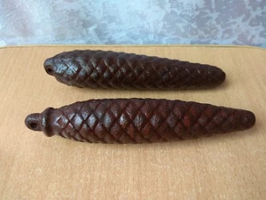 Vintage Metal Iron Soviet Russian USSR Cast cone weight for the clock Set 2  - Picture 1 of 9