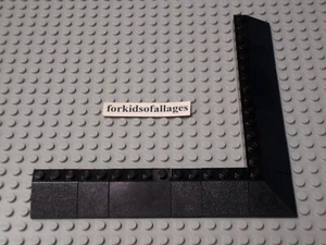 11 Lego schwarze Dachschrägen - geneigte Steine mit 1 doppelter konvexer Ecke 3x3 Noppengröße - Bild 1 von 3